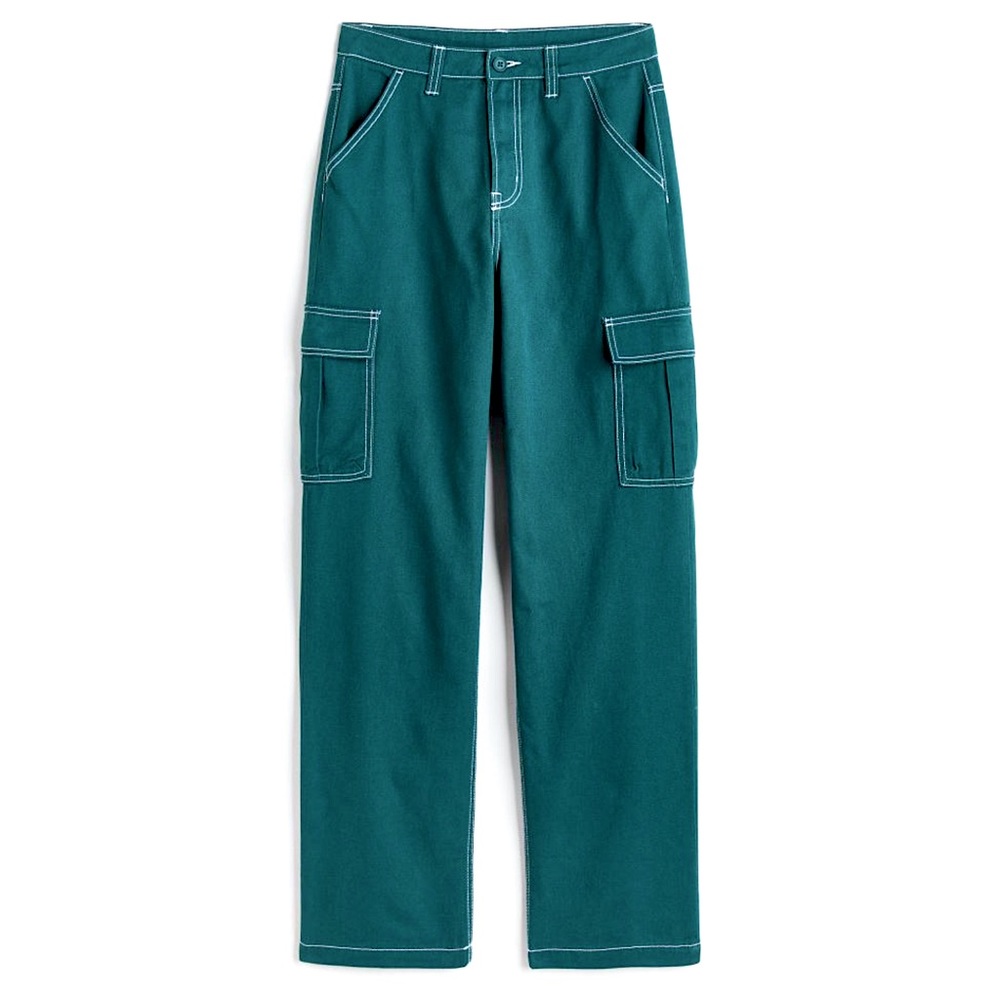 NWOT H&M 90s Baggy High Waist Cargo Jeans